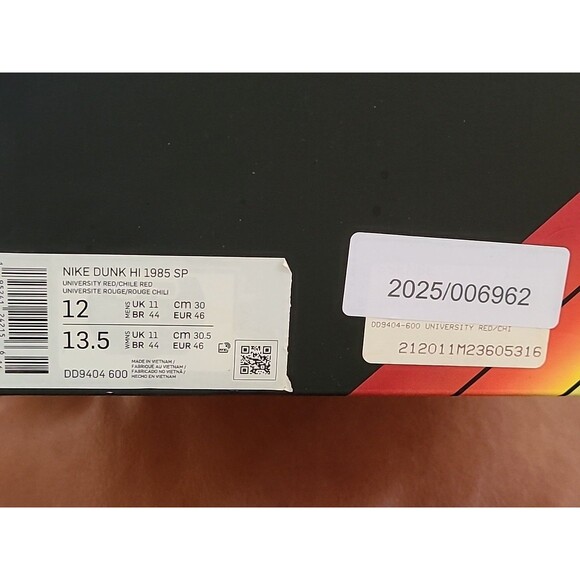 Nike Dunk High 1985 | Red Acid Wash | DD9404-600 | US Size 12